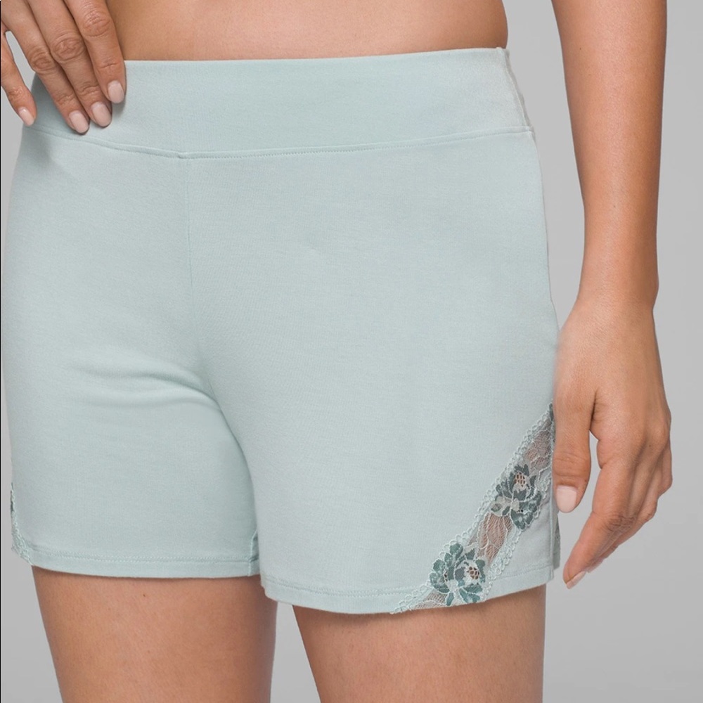 Soma Cool Nights Lace Trim Pajama Shorts small